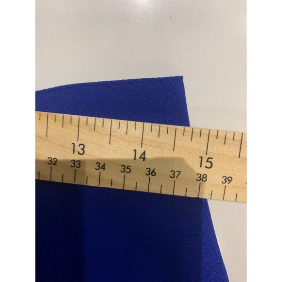 Le Suit Two Piece embraided lined skirt Blue Dress Suit Sz 12 - Picture 13 of 15